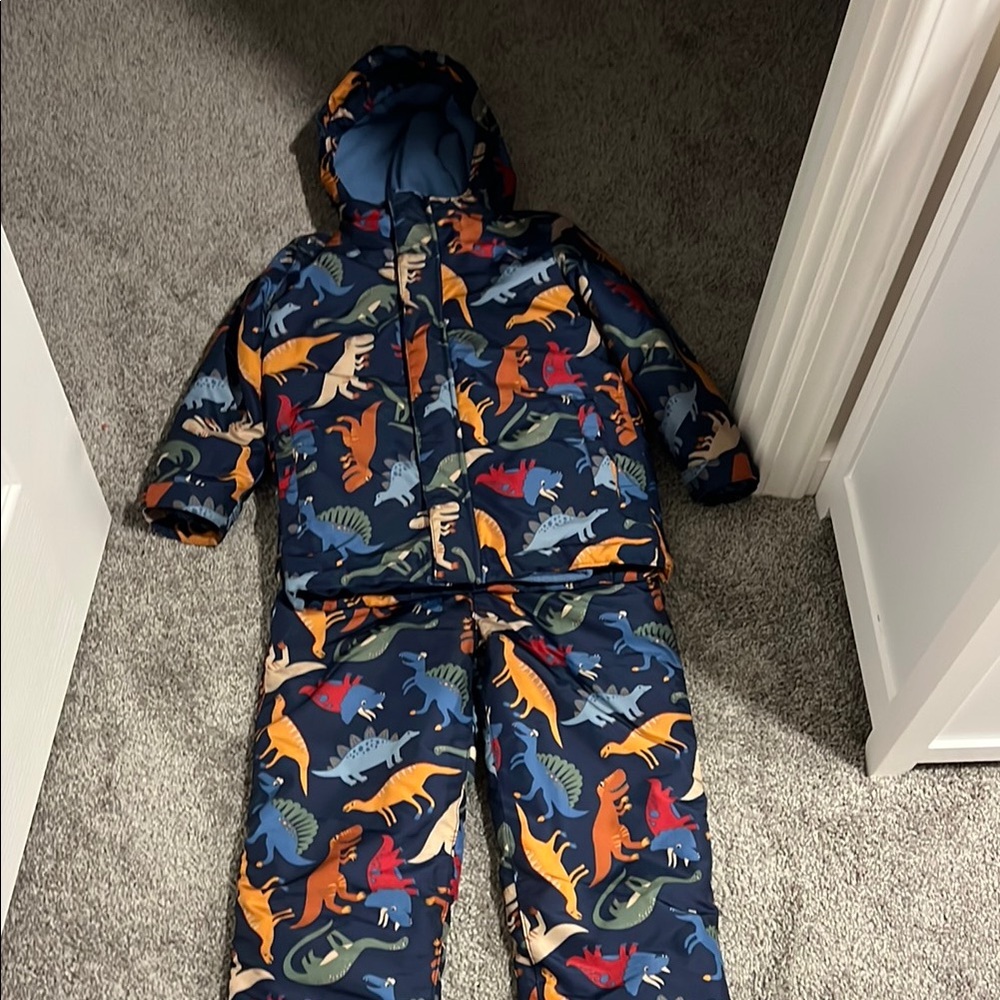 The Children's Place Dinosaur Print Snowsuit